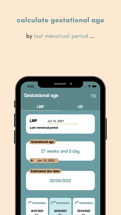 Pregnancy dating Screenshot