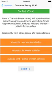 german grammar course a1 a2 b1 iphone screenshot 1