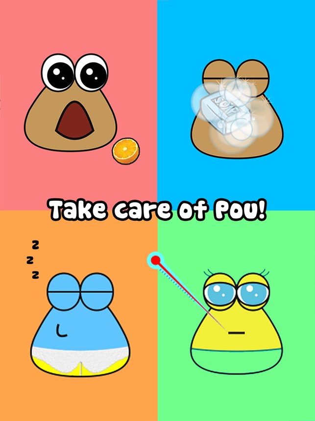 Emo Pou Stickers for Sale