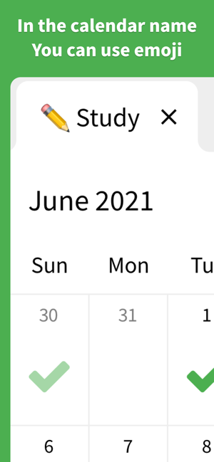 ‎Check Calendar - Habit Tracker Screenshot