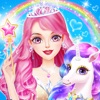 Princess unicorn dress up game icon