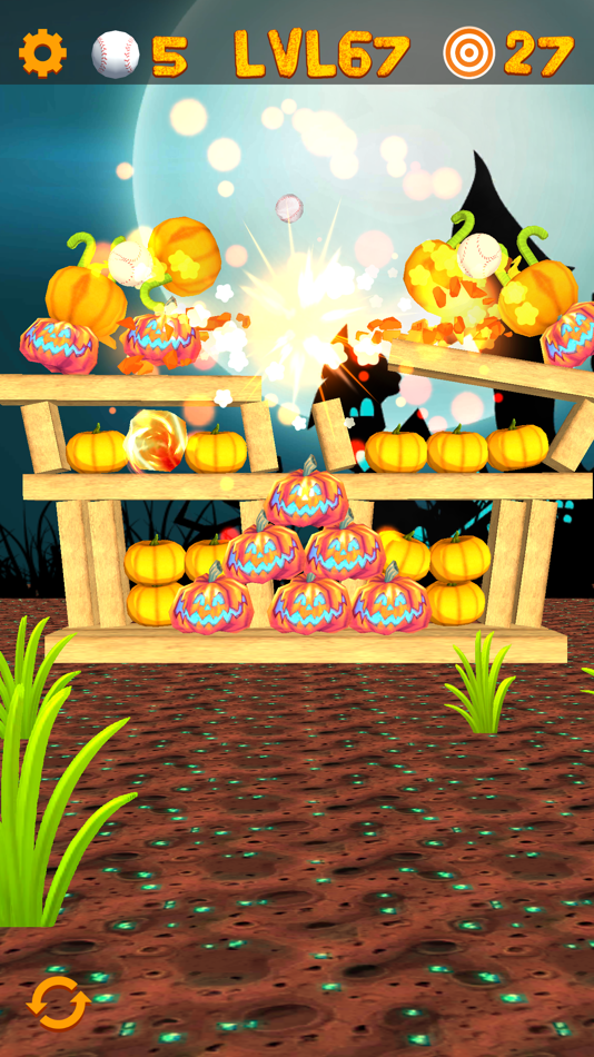 #2. Swipe & Knockdown Pumpkins 2 (iOS) De: F Permadi