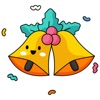 merry christmas set icon