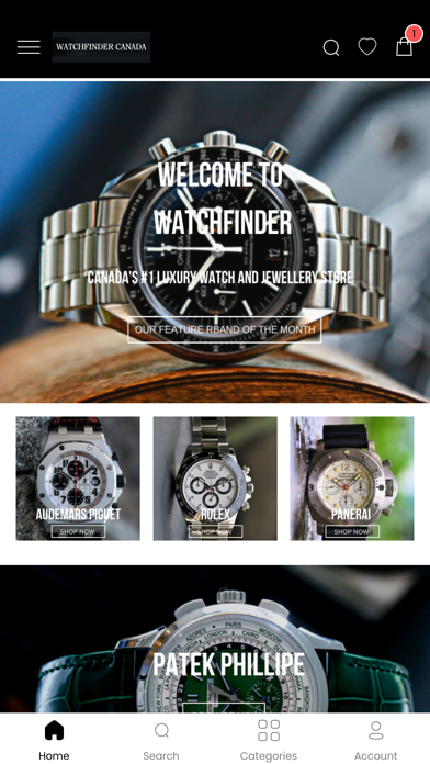 Watchfinder Shop Now Screenshot