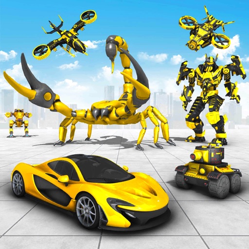 Scorpion Helicopter Robot Game