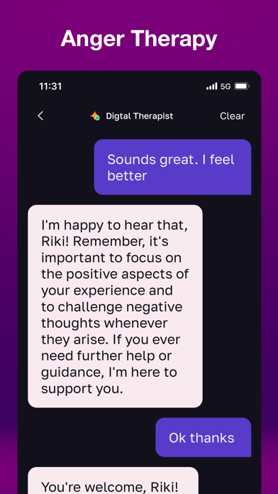 Anger Management Therapy Screenshot