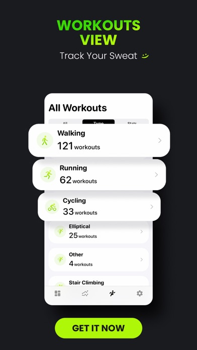Activity Tracker・FitnessView Screenshot