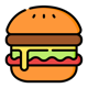 Burger Stickers