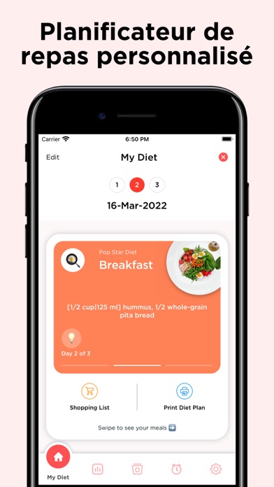 Screenshot #2 pour Diet Plan: App de perte poids