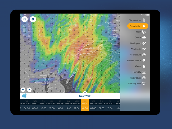Ventusky: Weervoorspelling iPad app afbeelding 2
