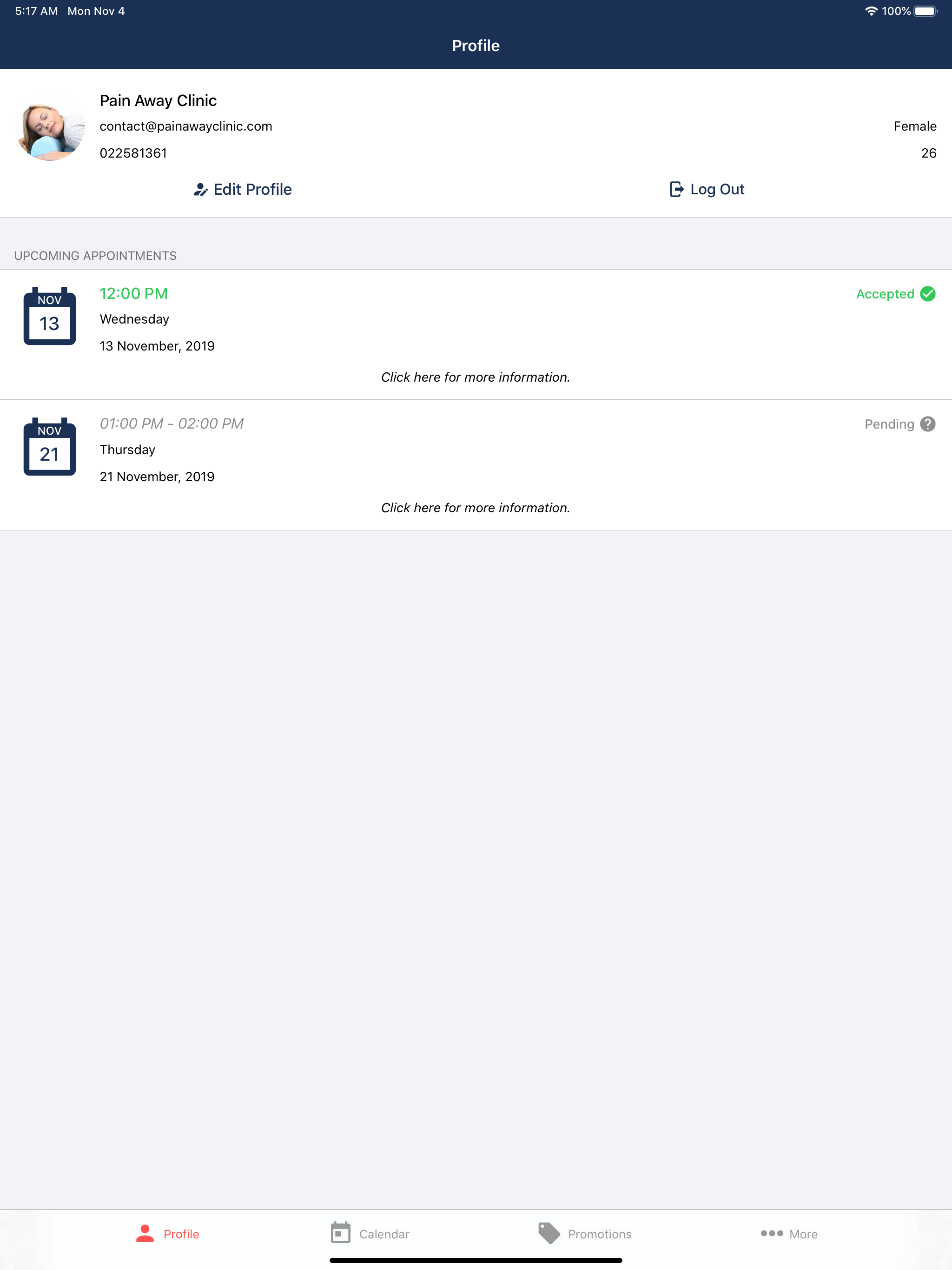 Pain Away - Booking App screenshot 6