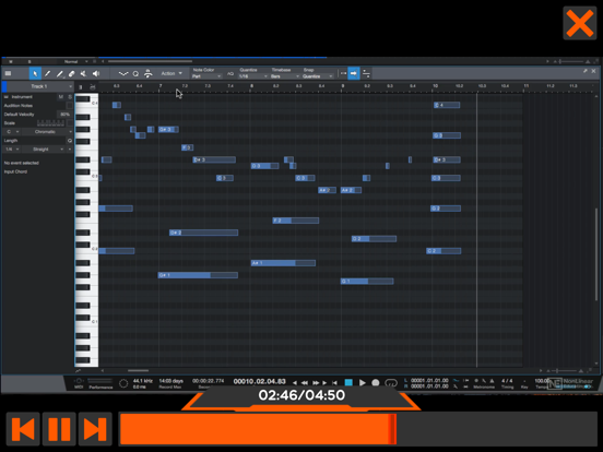 Screenshot #6 pour Recording and Editing MIDI