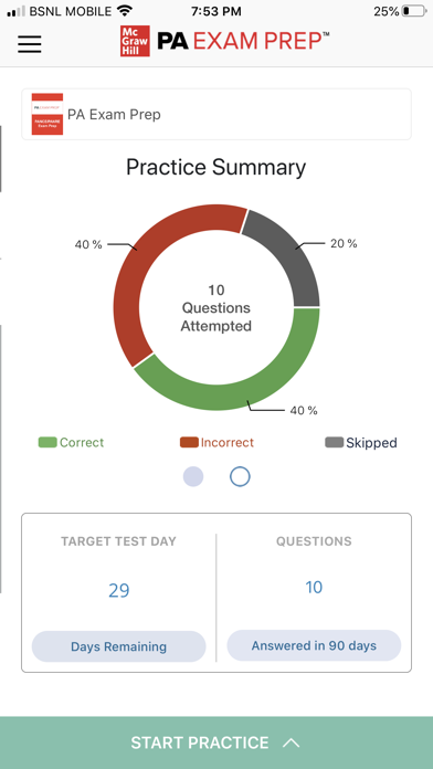 MHE PA Exam Prep Screenshot