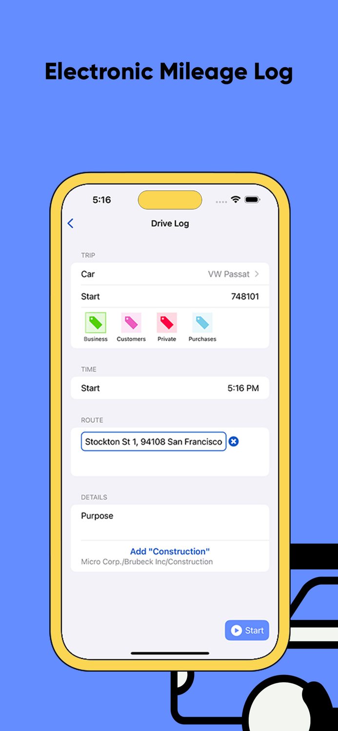 timr - Time and Mileage Tracker