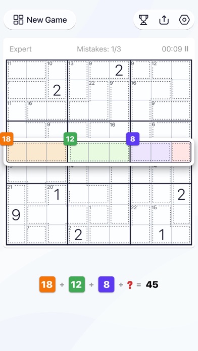 Killer Sudoku - Puzzle Games Screenshot