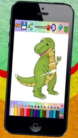 Game screenshot Connect and paint dinosaurs apk