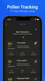 air quality & pollen - aircare iphone screenshot 2