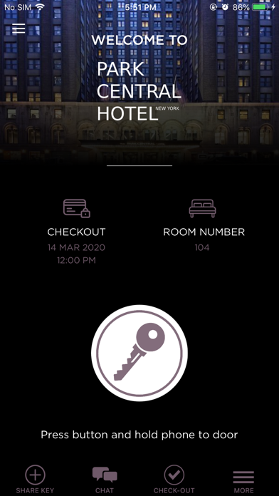 ParkCentral Hotel Screenshot