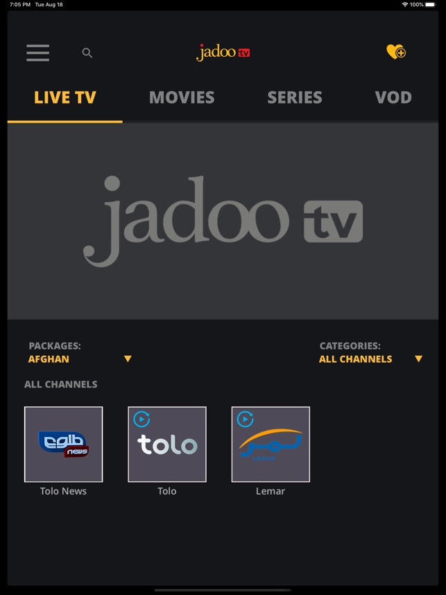 Jadoo tv app top