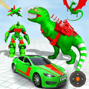 Dino Robot Car Transform Games