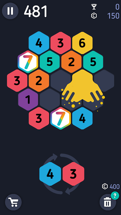 Screenshot #1 pour Make7! Hexa Puzzle