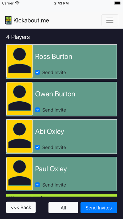 Kickabout.me Screenshot