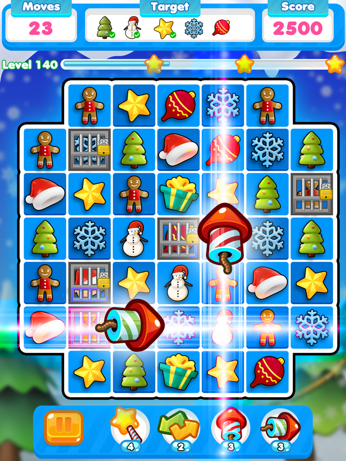 Christmas match 3 santa pop