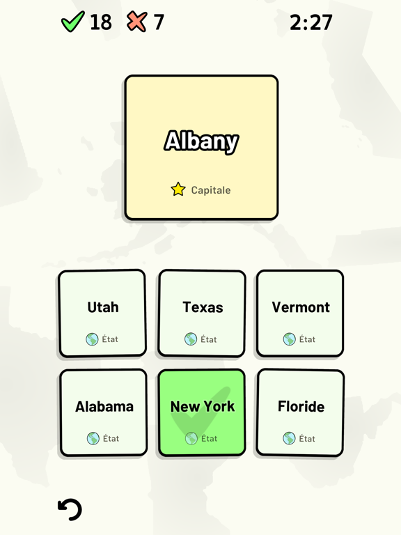 Screenshot #6 pour Quiz États des États-Unis