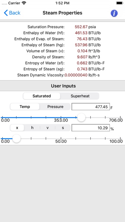 Steam Tables screenshot-3