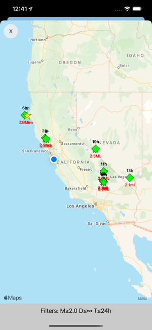 ‎Earthquake Network Screenshot