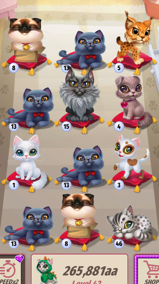 #1. Cats – My Virtual Cat Merge (iOS) 由: Shrivatsa