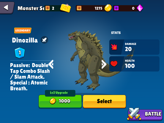 Kaiju Brawl iPad screenshot 4 - Games app