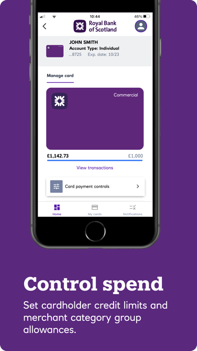 Royal Bank ClearSpend Screenshot