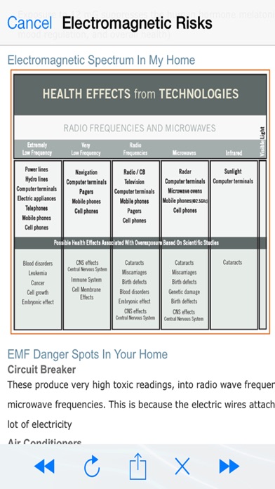 EMF Field Detector RF Scanner Screenshot