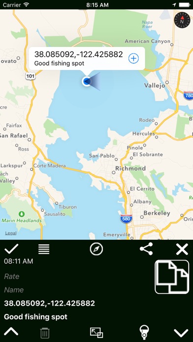 Parking+GPS Locations Screenshot