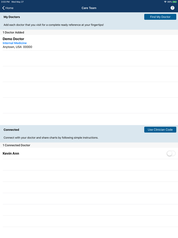 Cystic Fibrosis Manager iPad screenshot 9 - Medical app