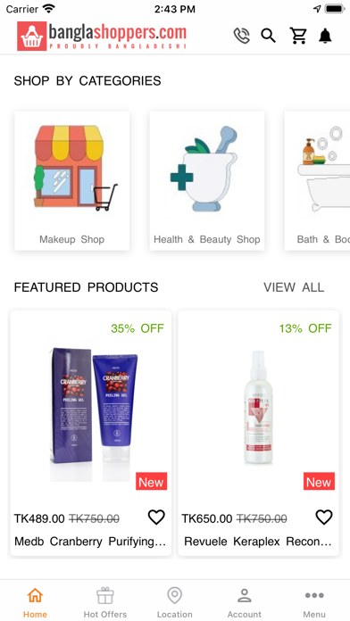 BanglaShoppers Cosmetics Shop Screenshot