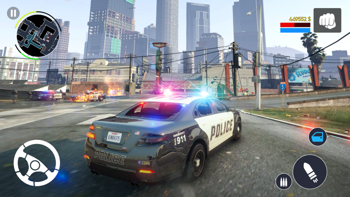 Police Car Chase Driving Games
