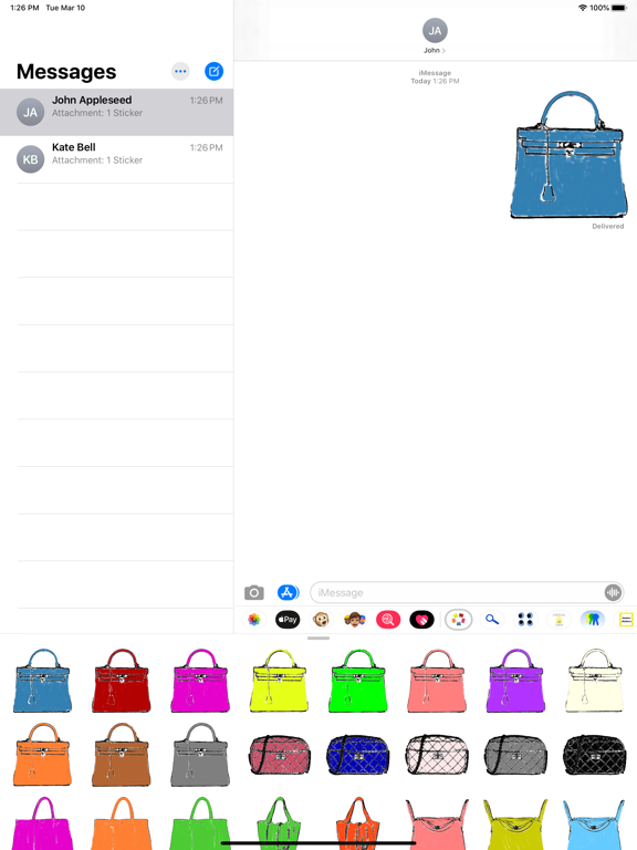 Screenshot #2 for purses stickers