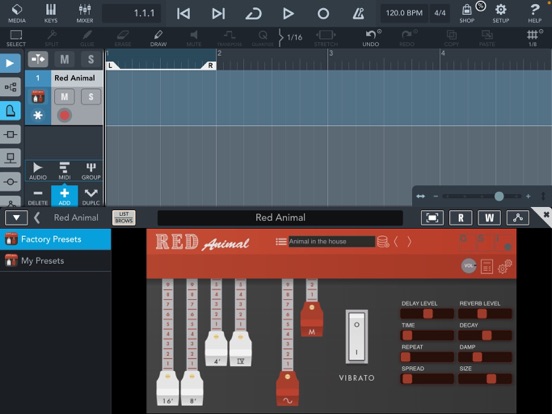 Red Animal iPad screenshot 4 - Music app