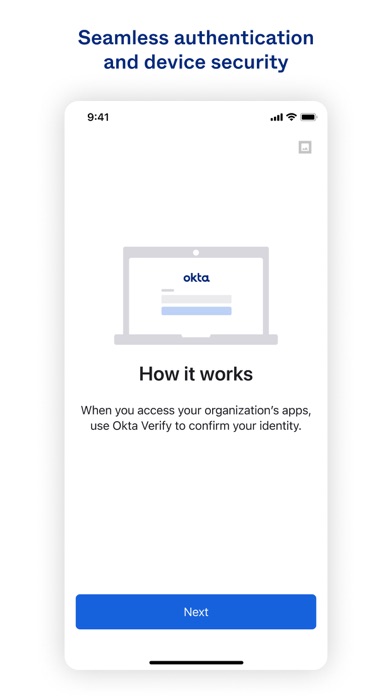 Screenshot #1 pour Okta Verify