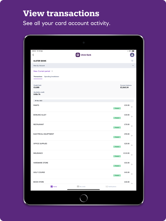 Screenshot #5 pour Ulster Bank NI ClearSpend