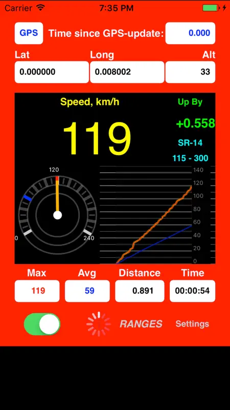 AudibleSpeed GPS Speed Monitor screenshot 3 of 5