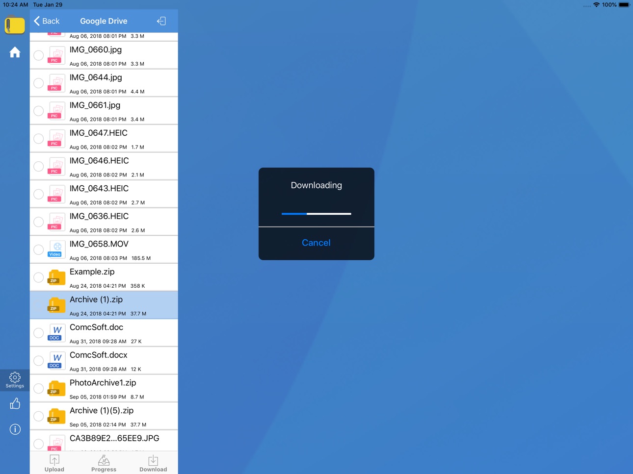 iPad screenshot