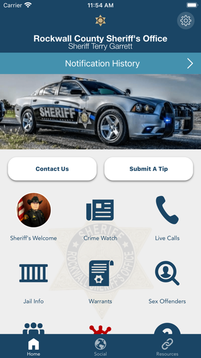 Rockwall County TX Sheriff Screenshot