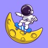 The Astronaut Love Stickers icon