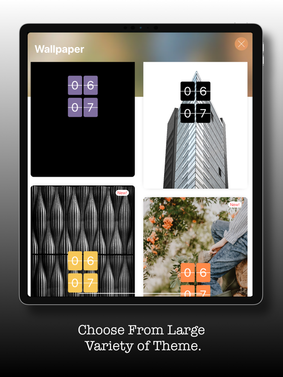 Flip Clock - Digital Clock iPad screenshot 7 - Utilities app