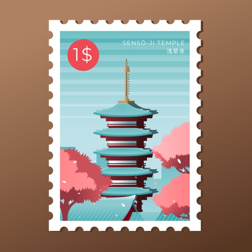 Famous Landmark Stamp Stickers icon