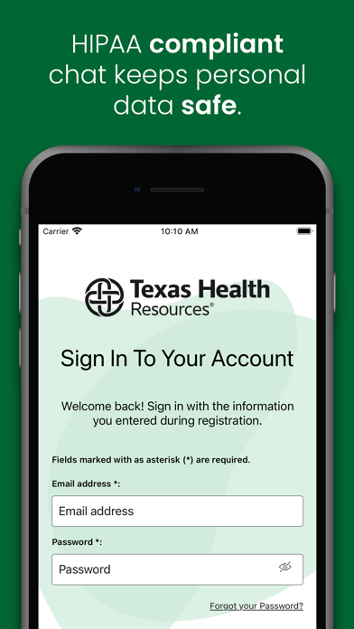 Texas Health Hospital2Home Screenshot