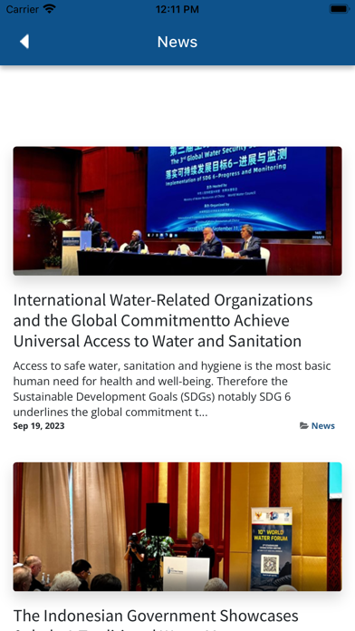 The 10th World Water Forum Screenshot